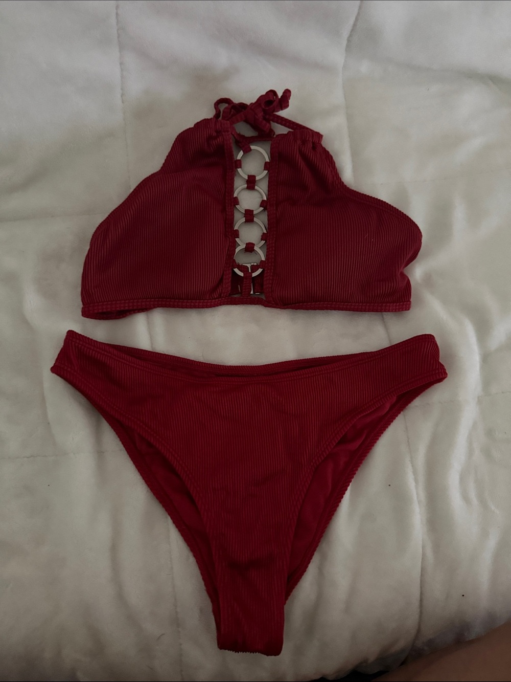 Hot Kiss Burgundy Two-Piece Bikini
